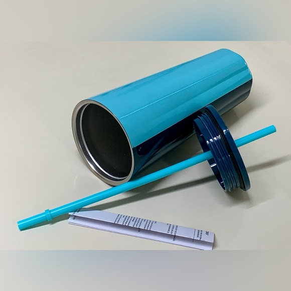 Starbucks Spring 2023 Stainless Steel Glacier Tone Blue Teal 24oz Cold Cup - Picture 8 of 16